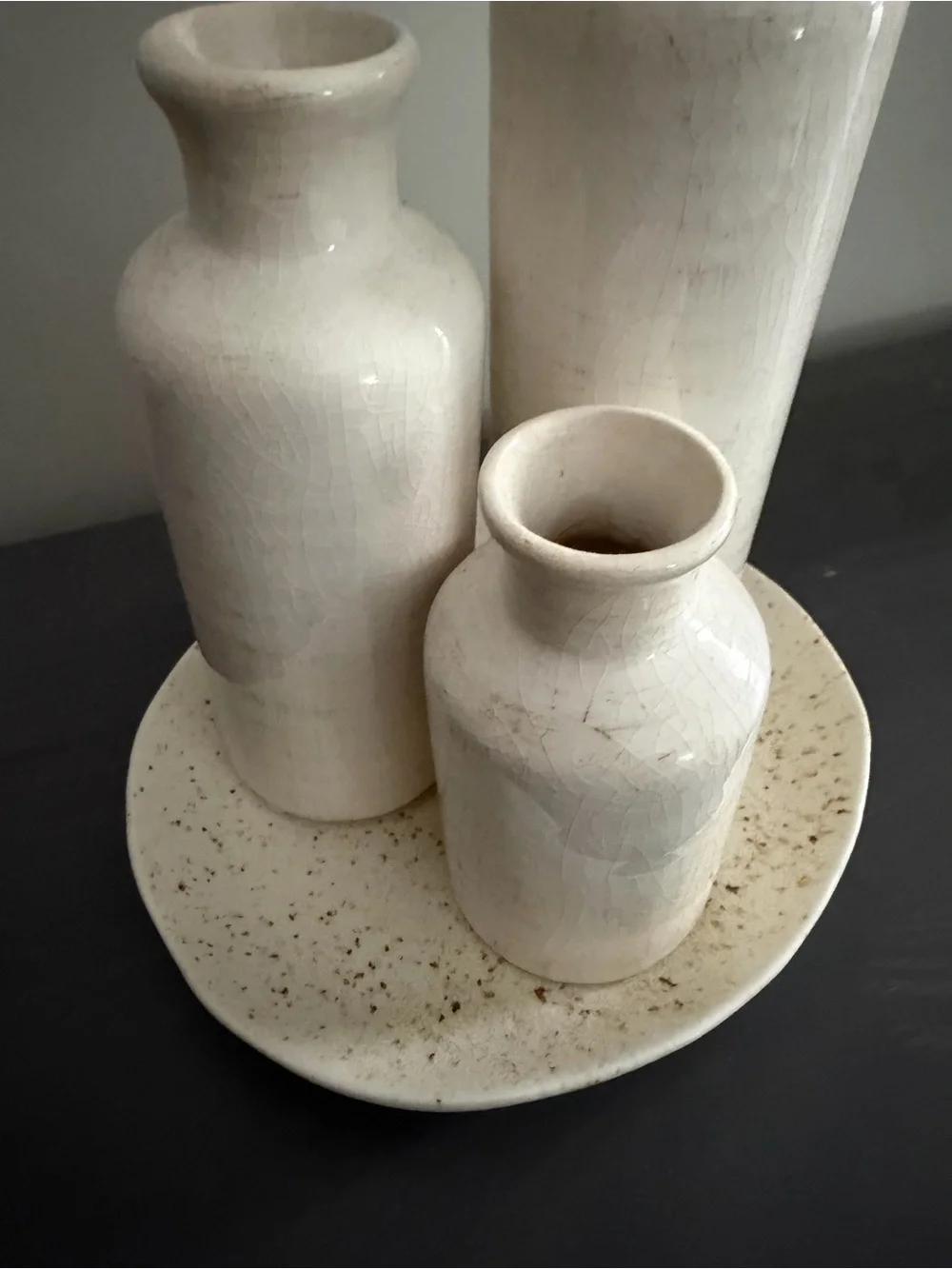 Neutral Ceramic Vase Trio